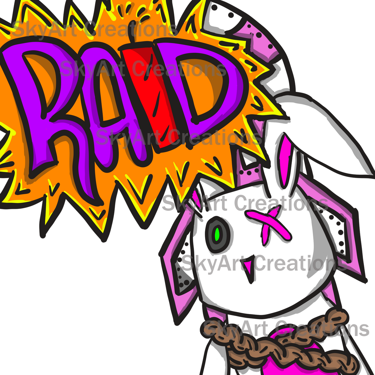 Cel Raid Emote(watermarked) by Skyrelia on DeviantArt