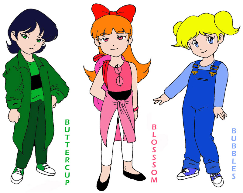 Powerpuff Style. Deviantart Anime-style Powerpuff Girls by NeonCrow on DeviantArt