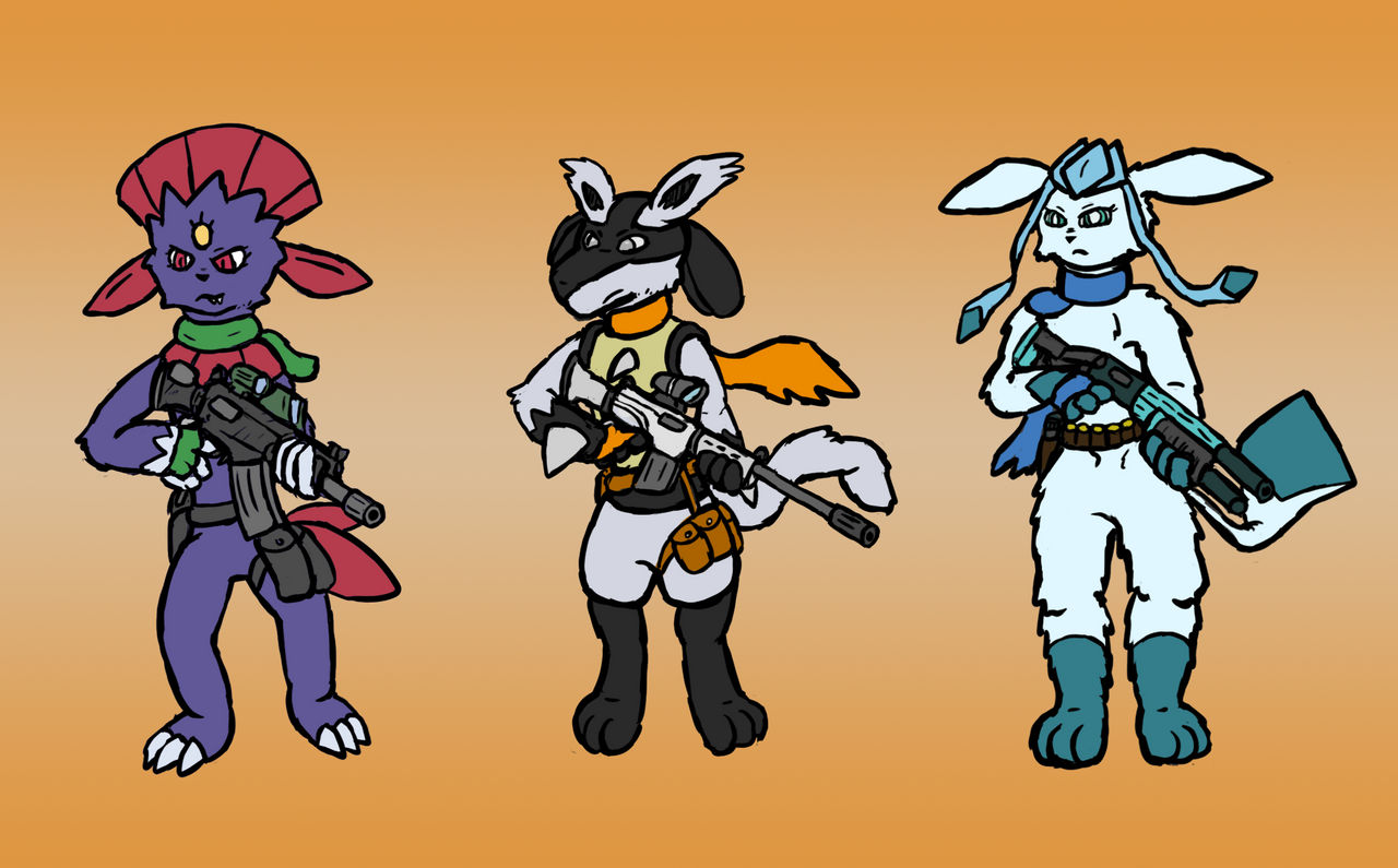 Pokemon with Long Guns by Zak3115 on DeviantArt