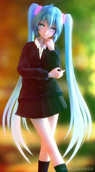 Schoolgirl Miku