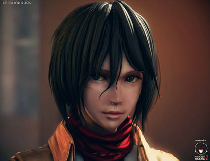 Mikasa Ackerman (Real-time rendering test)