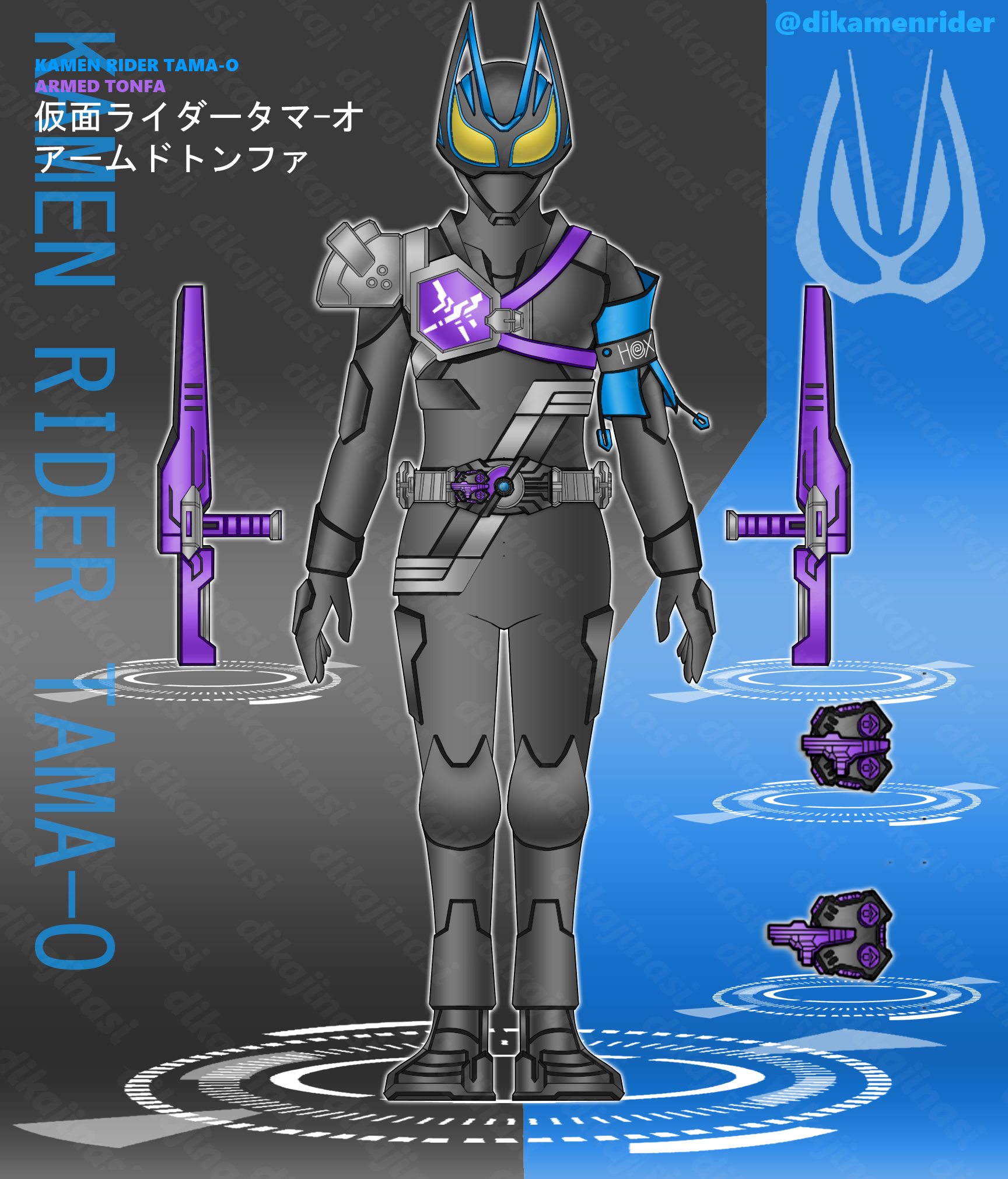 Kamen Rider Tama-O Armed Tonfa Form by dikamenrider on DeviantArt