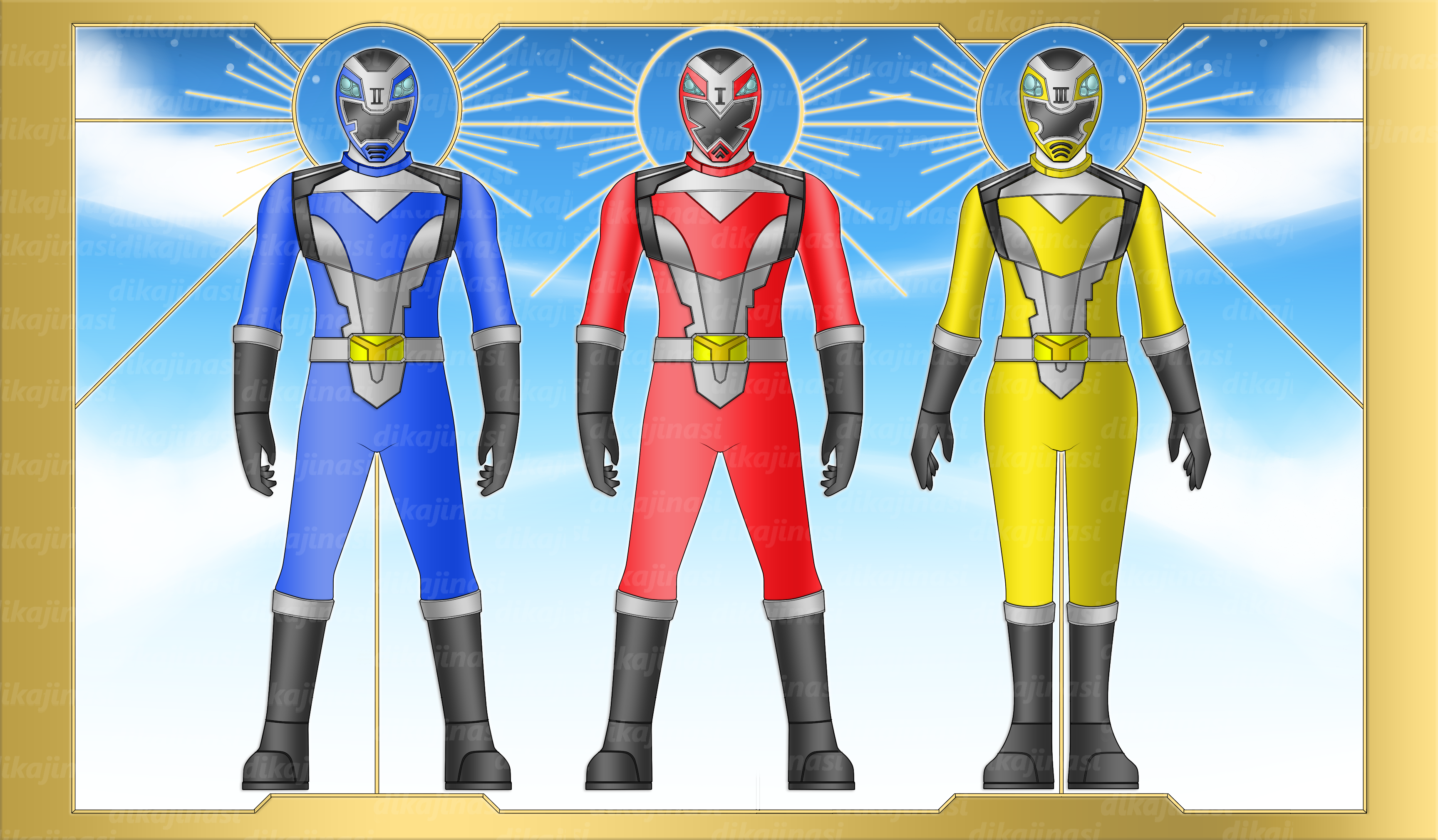Power Rangers Beast Racers (WM) Power Ranger Beast Racer Main Rangers by dikamenrider on DeviantArt