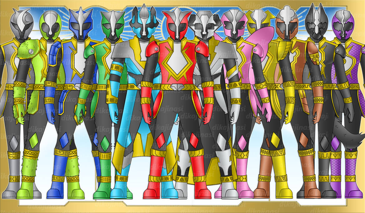 Power Rangers Titans Full Team by dikamenrider on DeviantArt