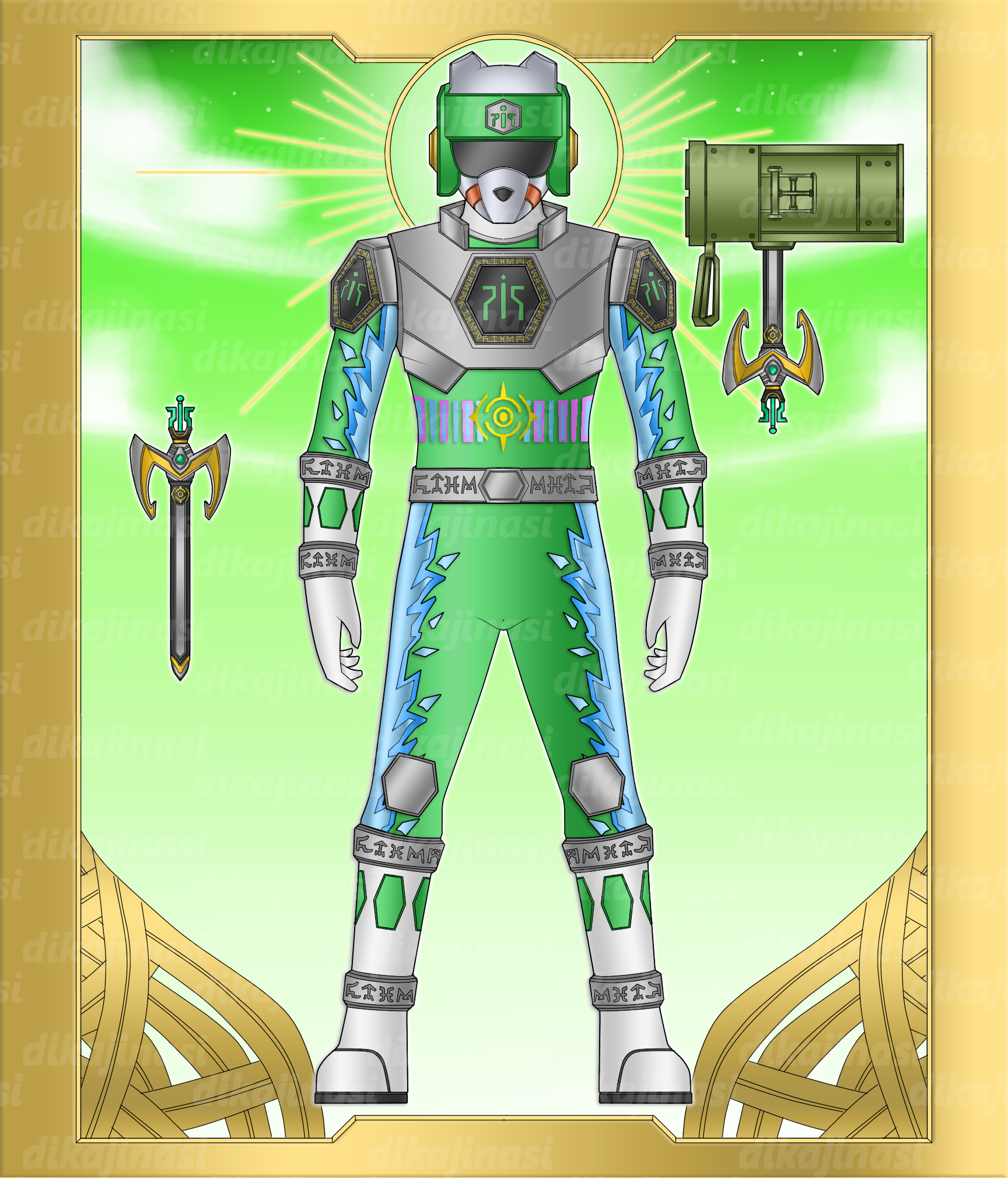Power Rangers Frontier Ice Ranger by dikamenrider on DeviantArt