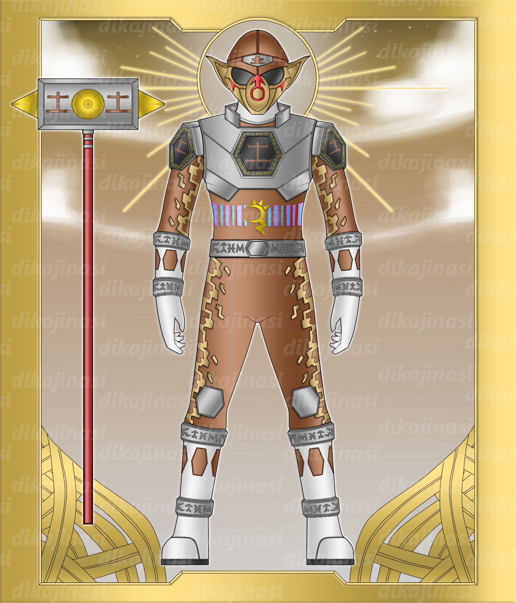 Power Rangers Digimon Frontier Deviantart Power Rangers Frontier Earth Ranger by dikamenrider on DeviantArt