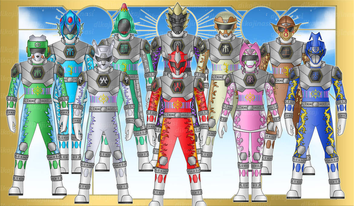 Power Rangers Digimon Frontier Deviantart Power Rangers Frontier All Rangers by dikamenrider on DeviantArt