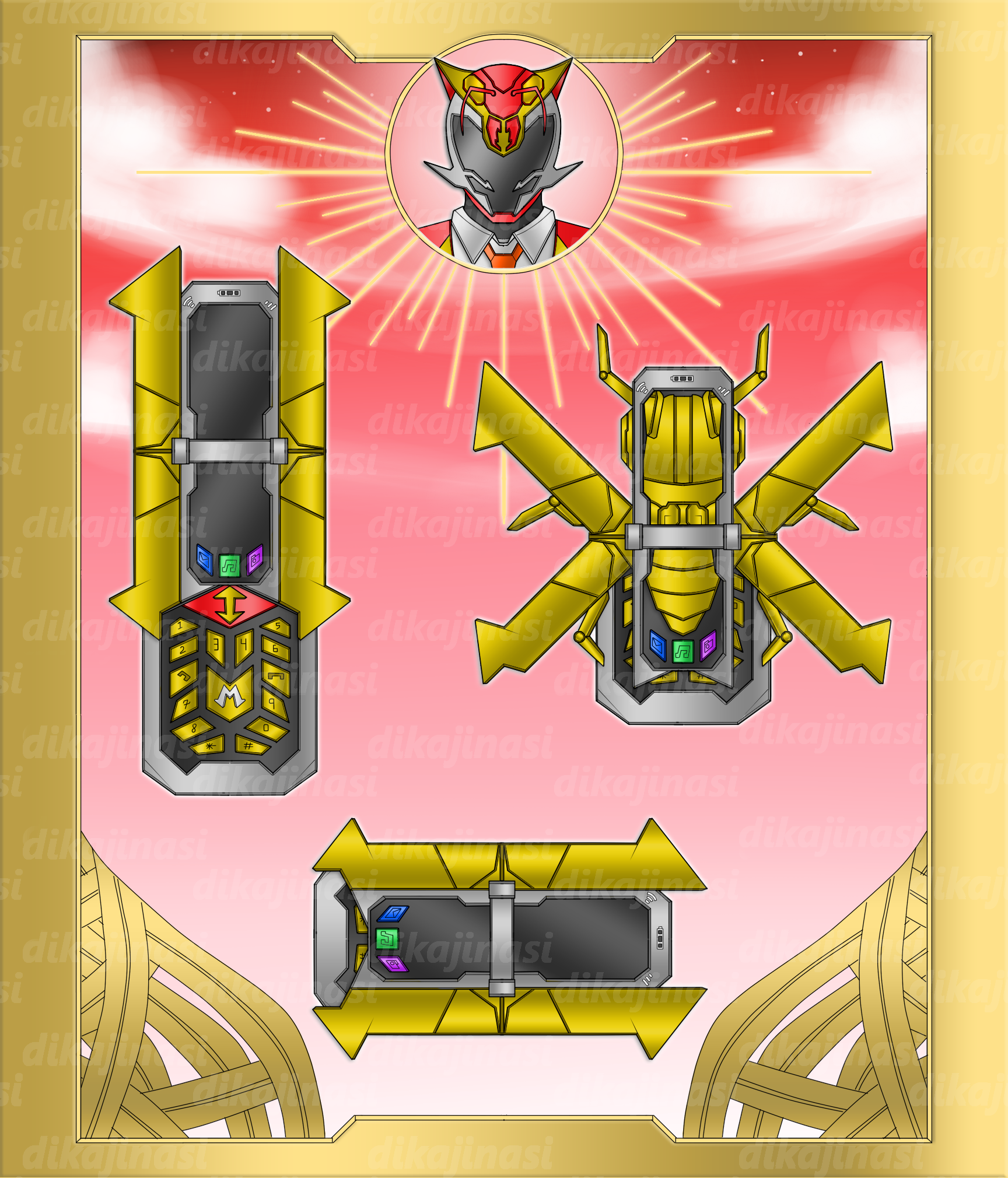 Power Rangers Hyper Heroes Red Morpher by dikamenrider on DeviantArt