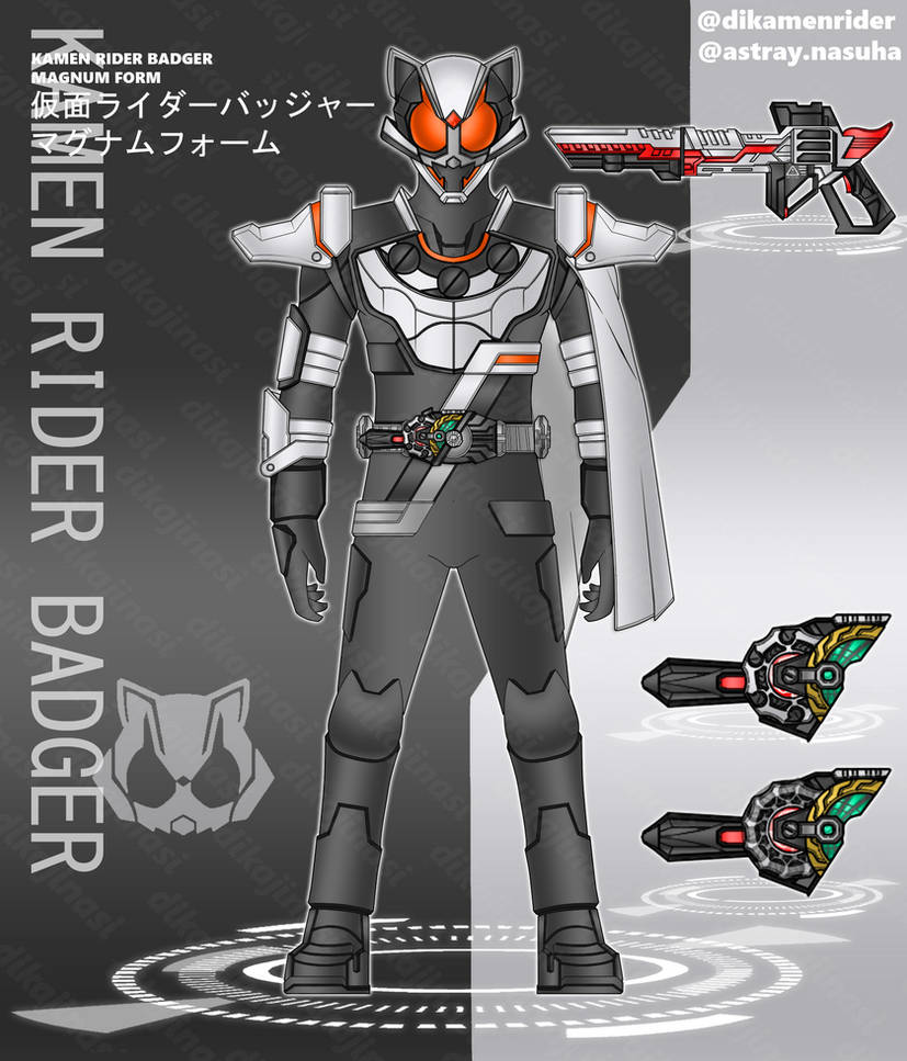 Kamen Rider Badger Magnum Form by dikamenrider on DeviantArt