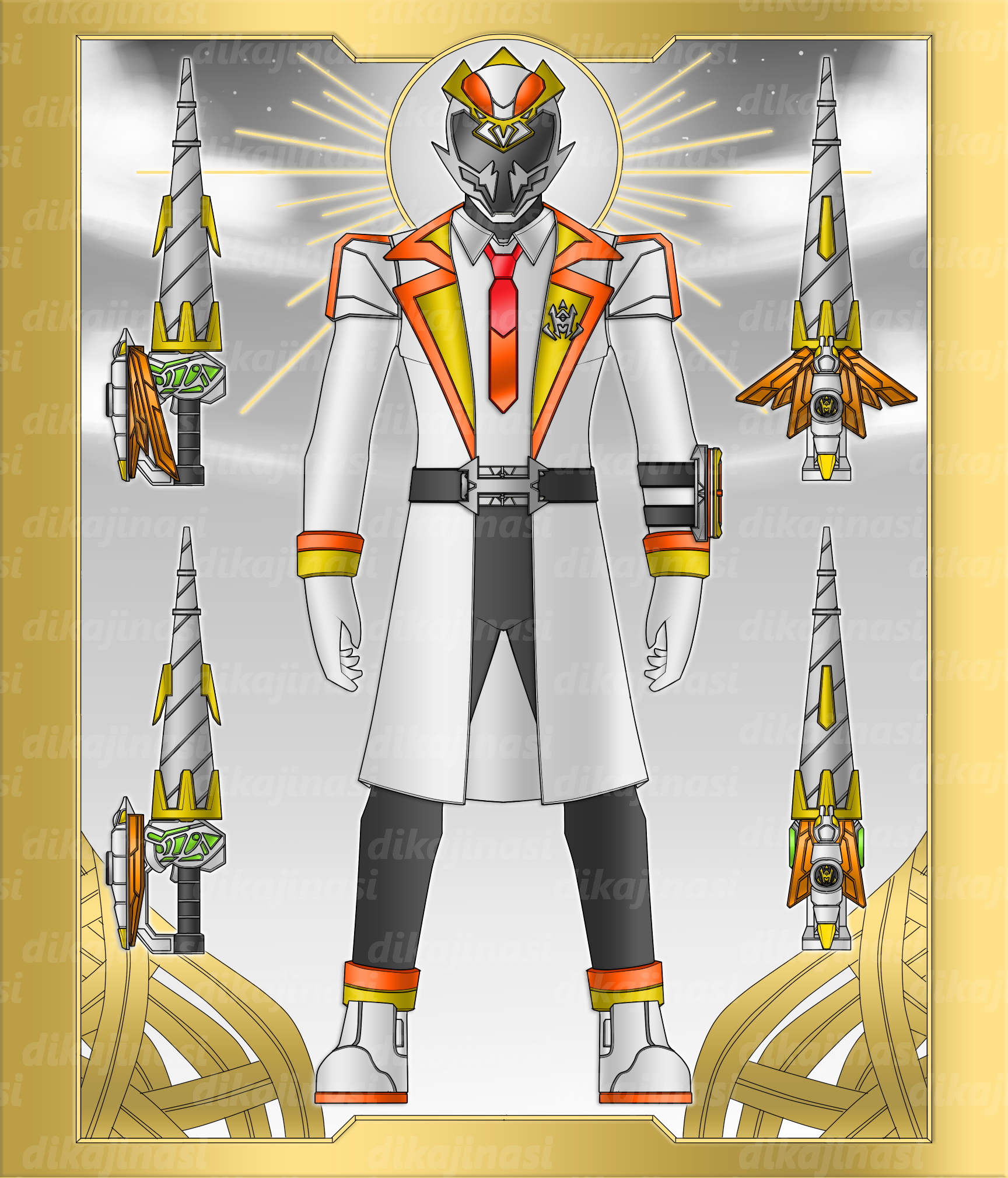 Power Rangers Hyper Heroes White by dikamenrider on DeviantArt