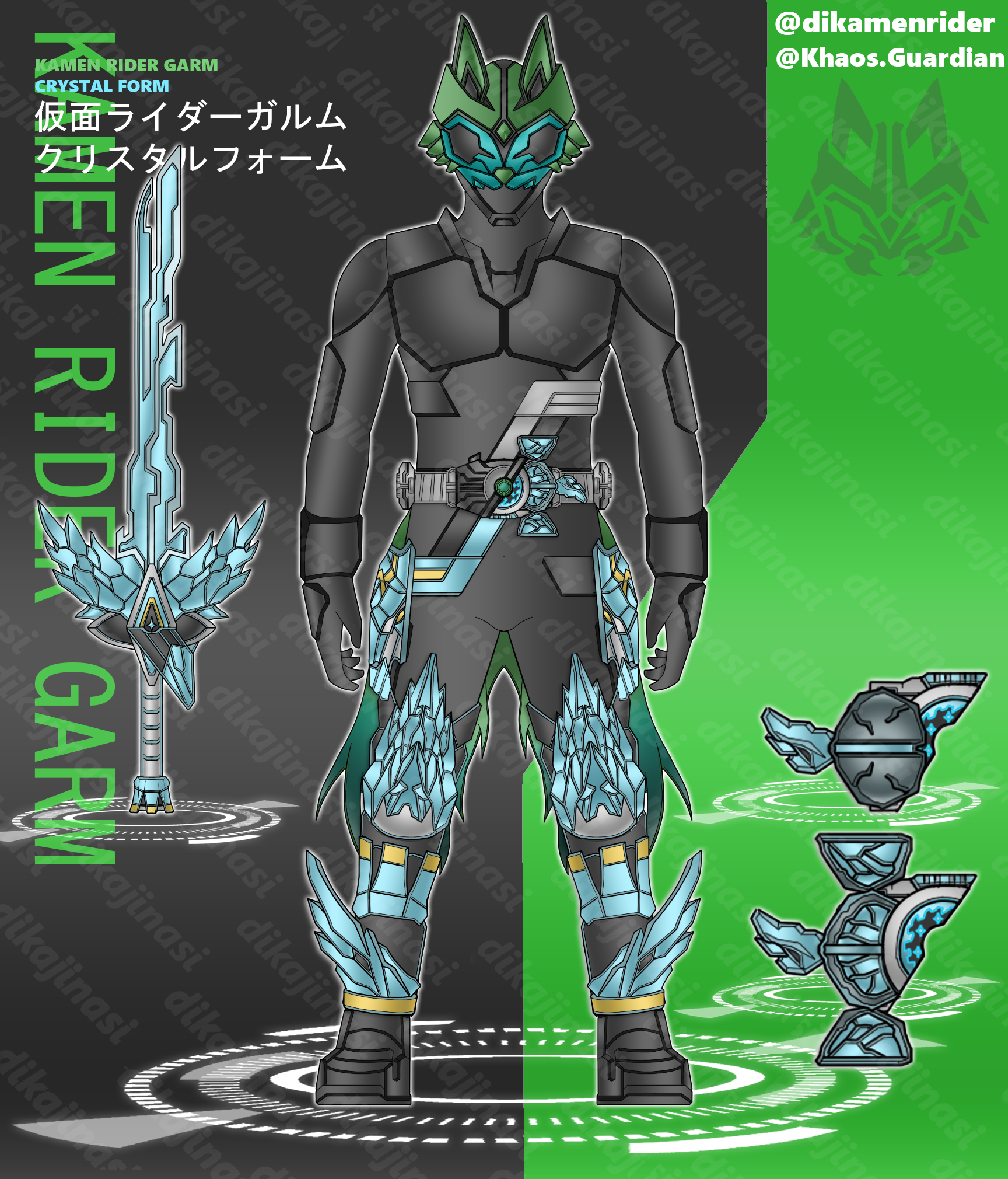 Kamen Rider Garm Crsytal Form Revolve On by dikamenrider on DeviantArt