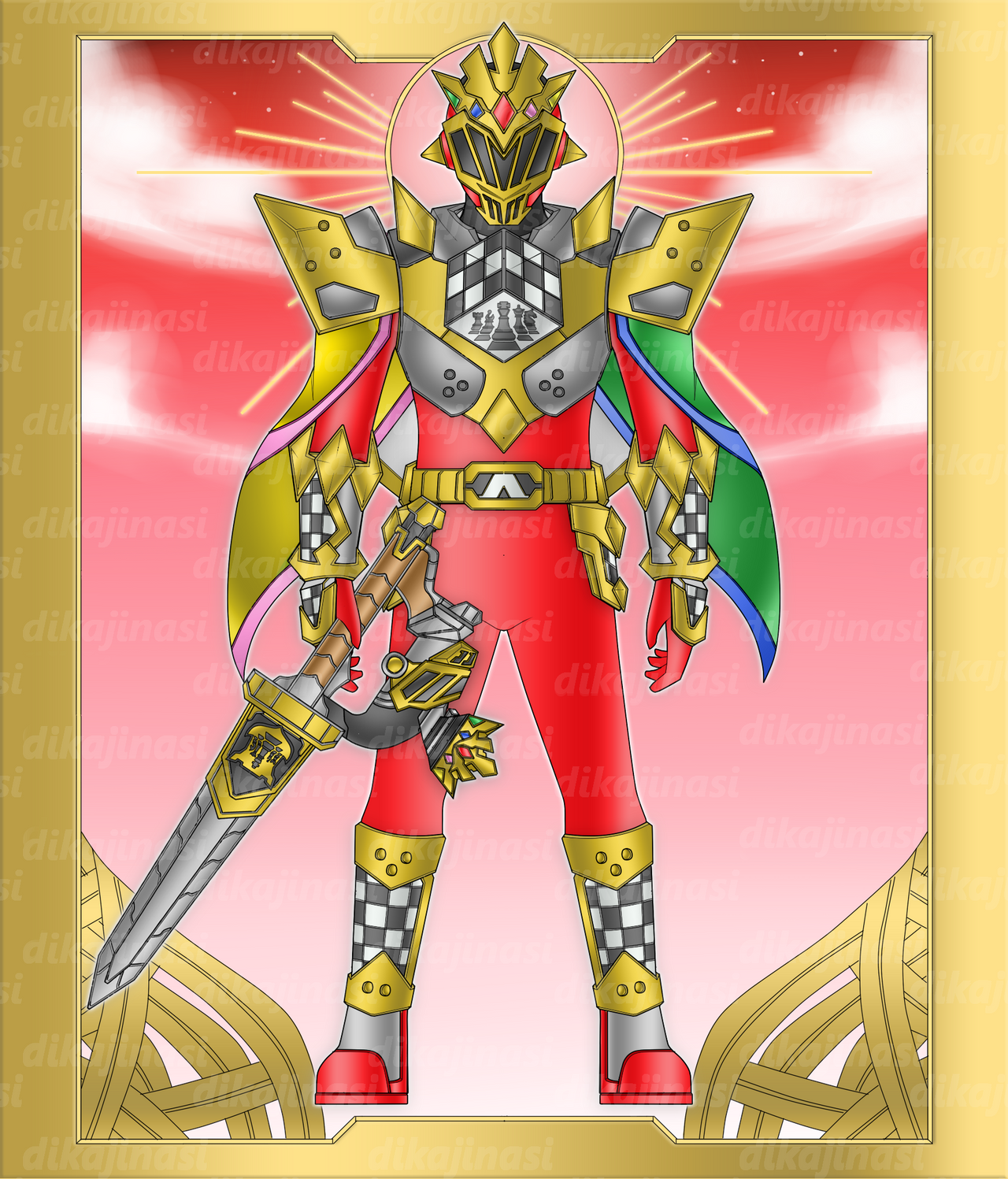 Red Draw Power Power Rangers Mythic Kingdom Emperor Red Draw by dikamenrider on DeviantArt