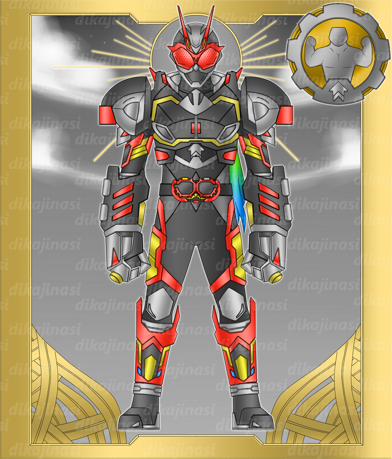 Muscle Rider Kamen Rider Viz Muscleup Armor by dikamenrider on DeviantArt