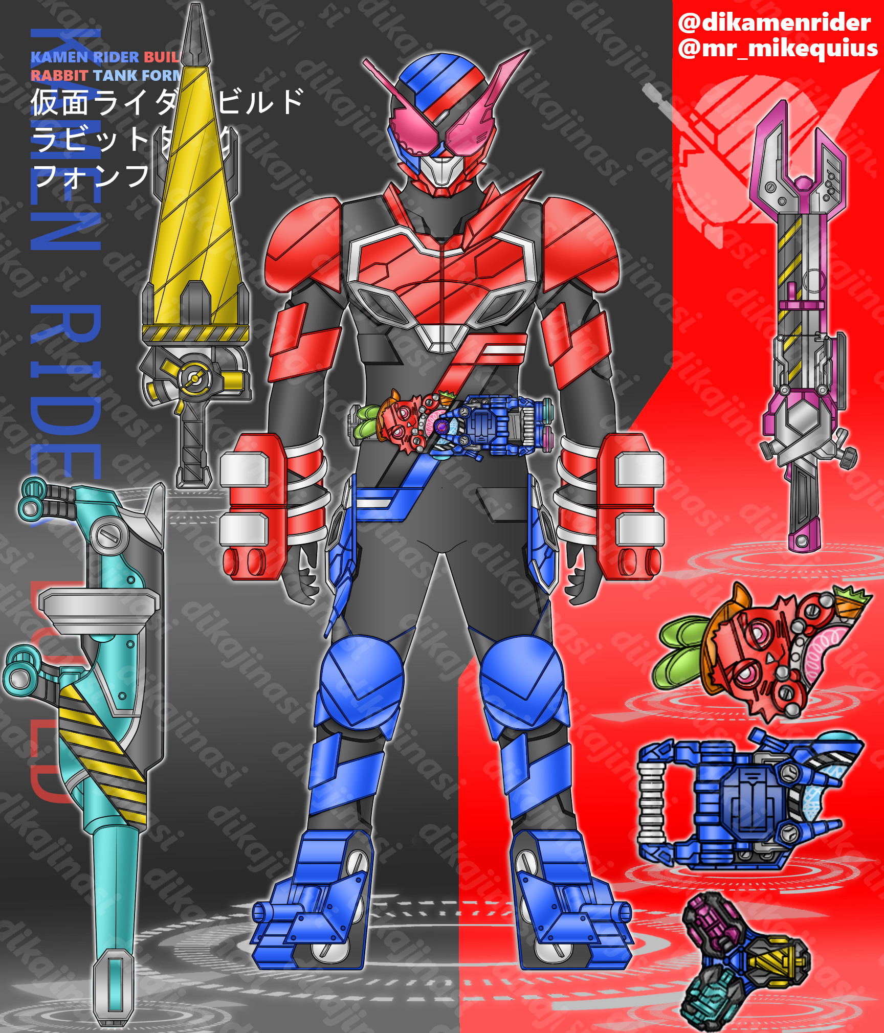 Kamen Rider Build Dual On Rabbit Tank by dikamenrider on DeviantArt