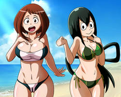 Tsuyu and Ochako