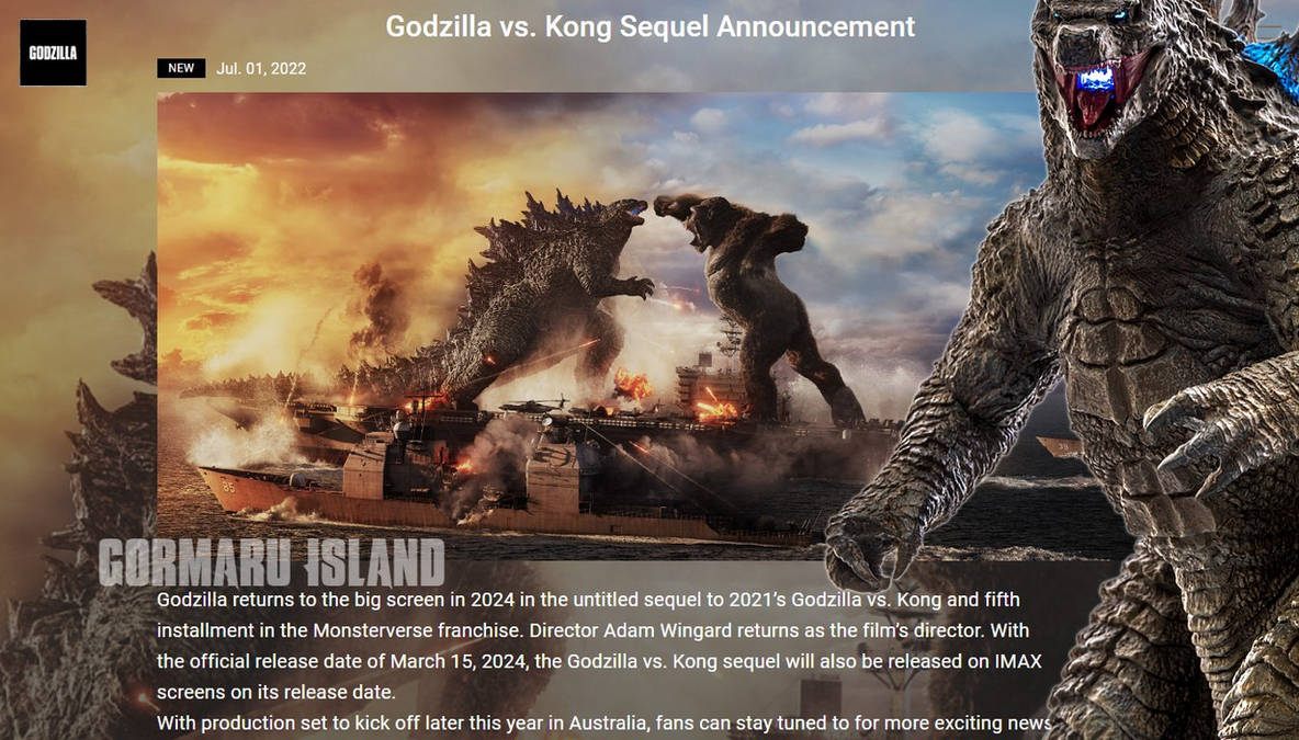 Godzilla Will Return In Godzilla Vs Kong Sequel By Ian2024 On Deviantart Godzilla Will Return In Godzilla Vs Kong Sequel By Ian2024 On Deviantart