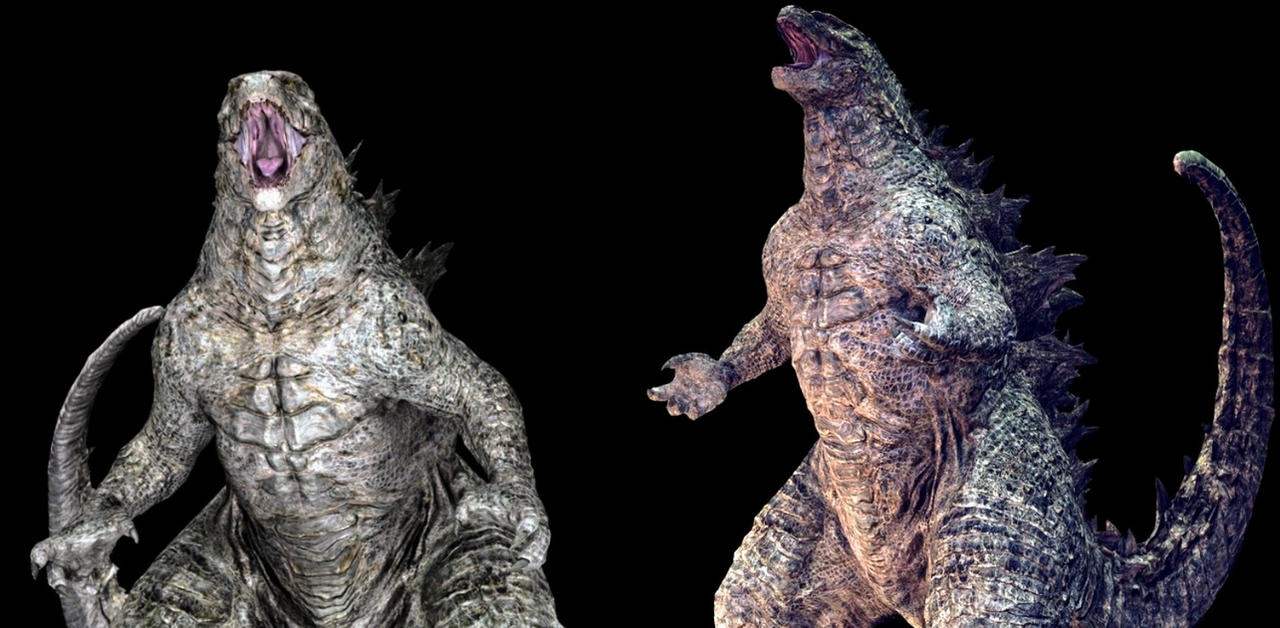 Godzilla earth compared to g19 by nrnnfjf on DeviantArt