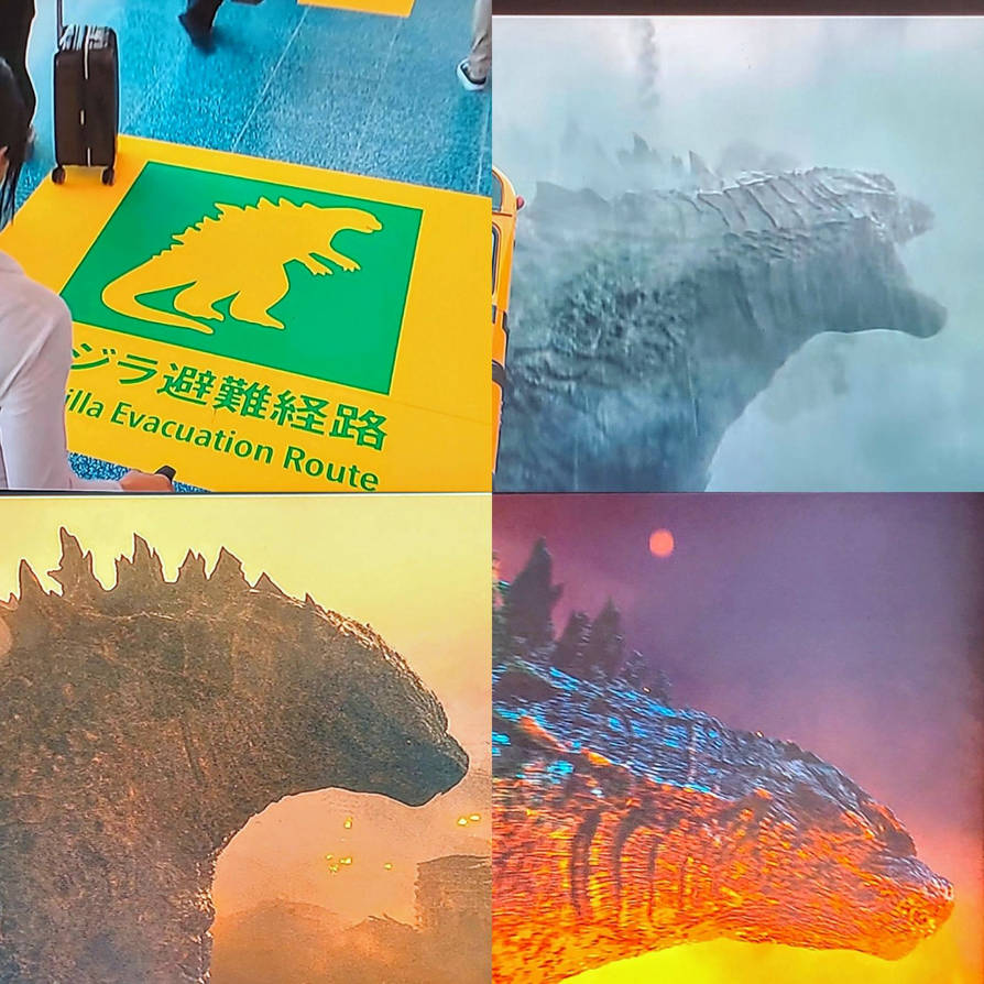 Godzilla Stop Sign Godzilla (MonsterVerse Warning sign) by Ian2024 on DeviantArt