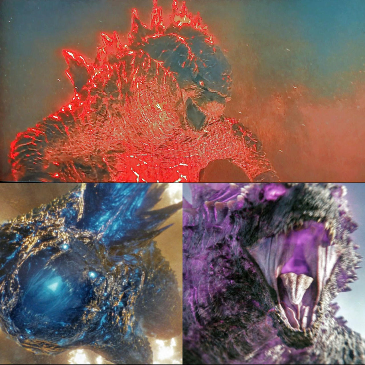 Godzilla Three MonsterVerse Godzilla's three forms by Ian2024 on DeviantArt