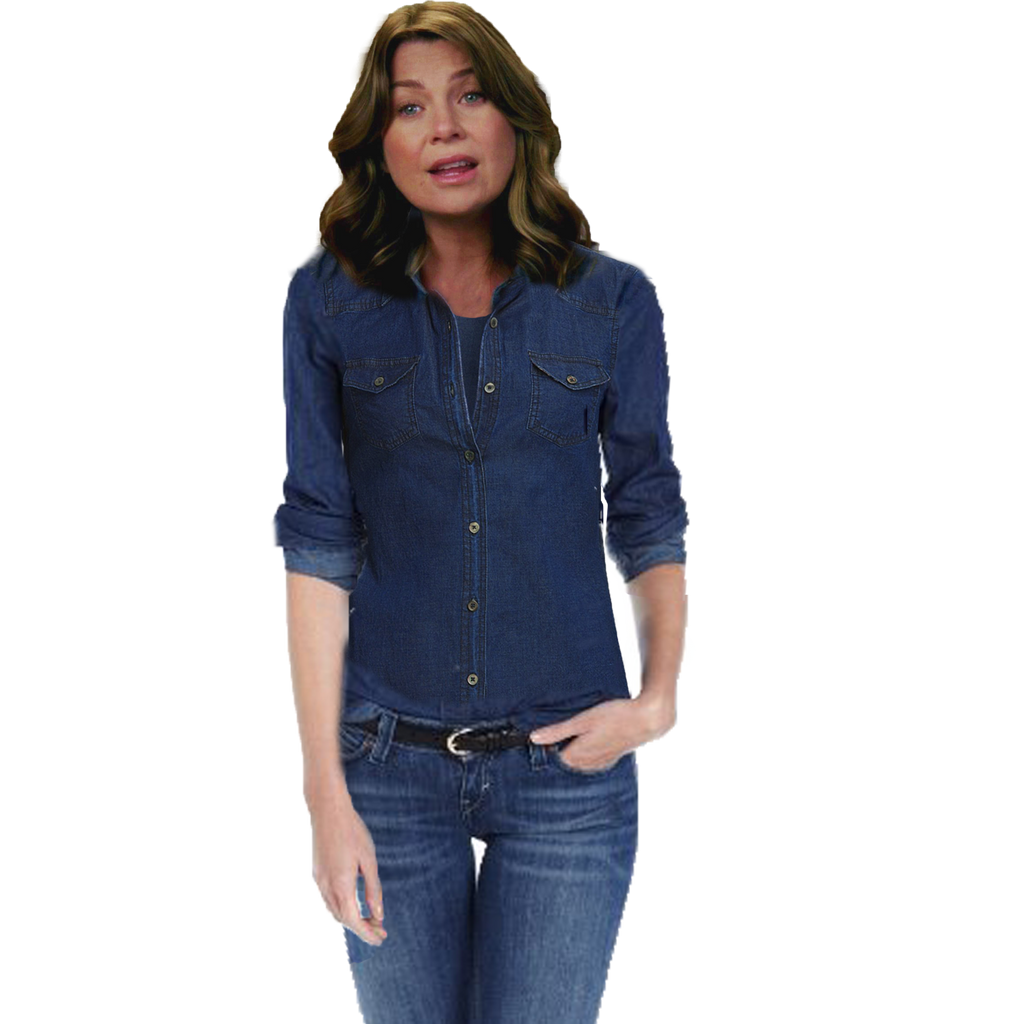 meredith grey blue dress I think we can all agree that Meredith Grey