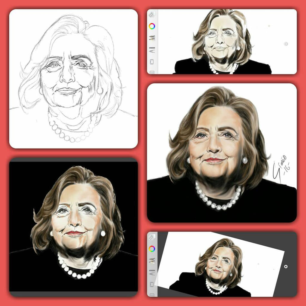 Drawing Rodham Hillary Clinton by ivabella on DeviantArt