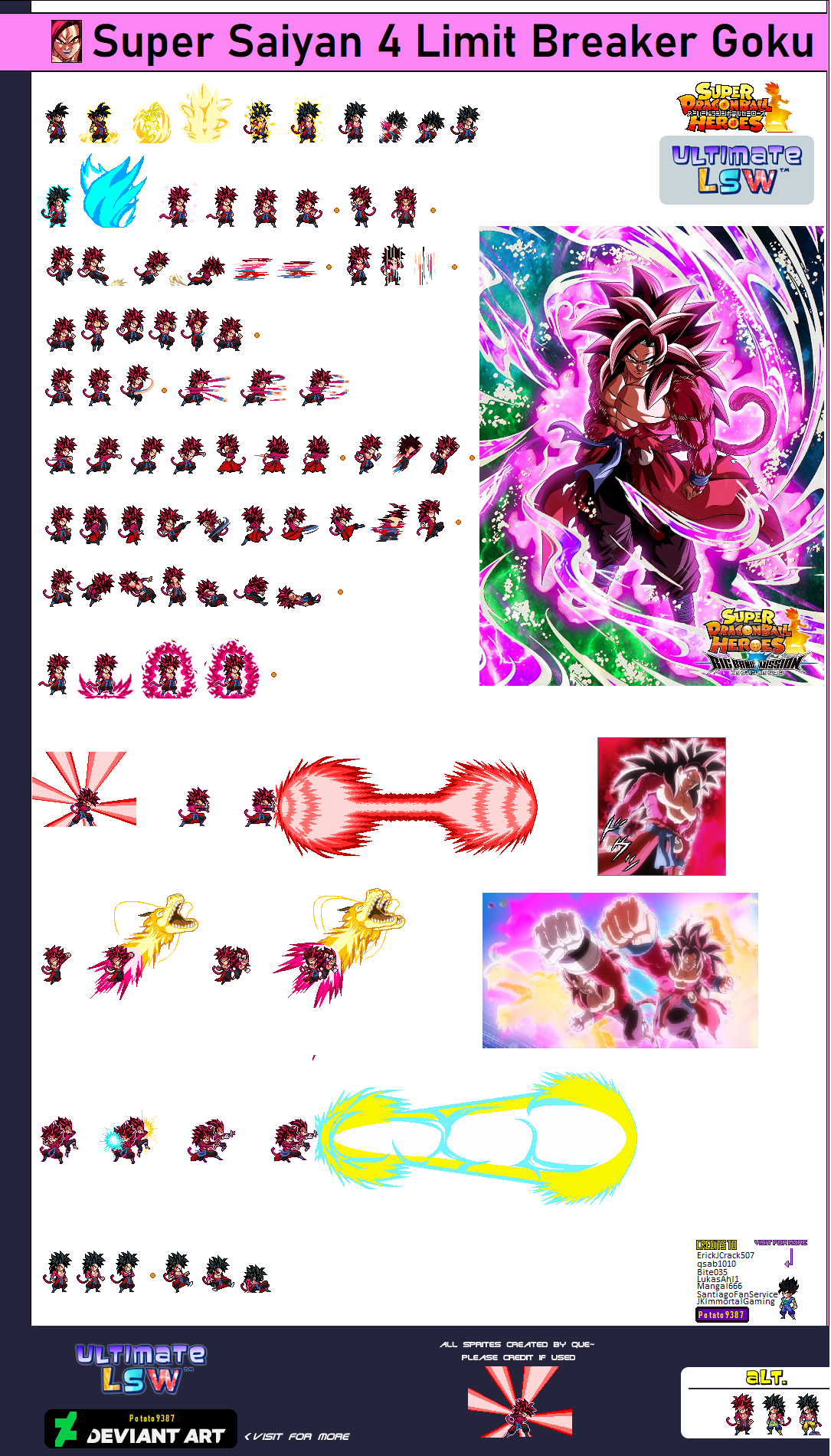 SSJ4 Limit Breaker Goku ULSW by Potato9387 by Potato9387 on DeviantArt