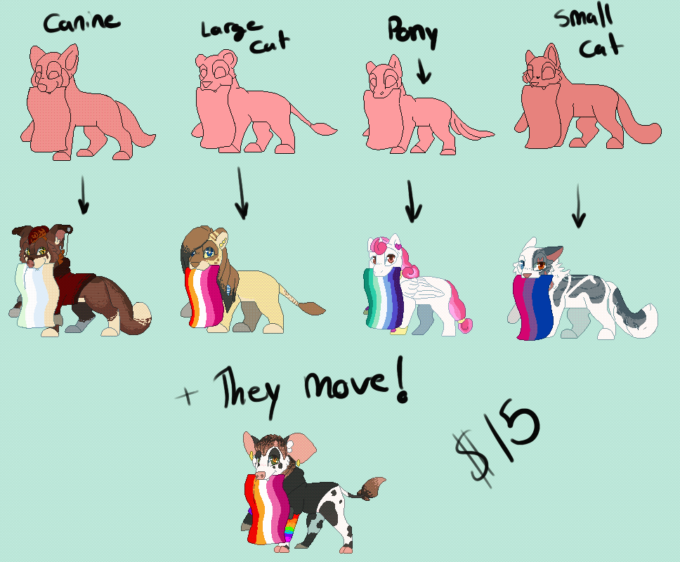 Pride Bounce YCH | OPEN | Last Day