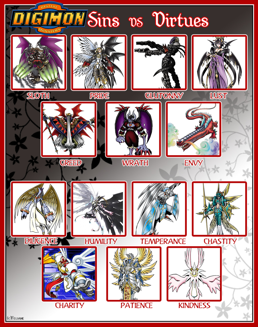 Sins vs Virtues: Digimon Version!