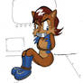 C: Sally Acorn tied up