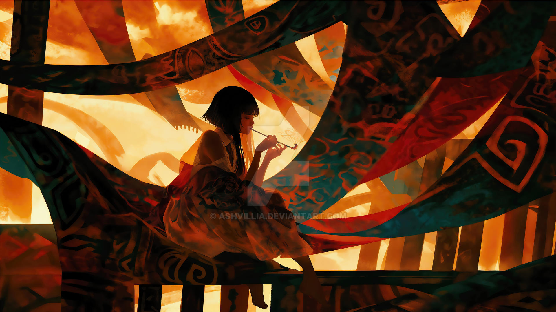 A world within, behind closed eyes