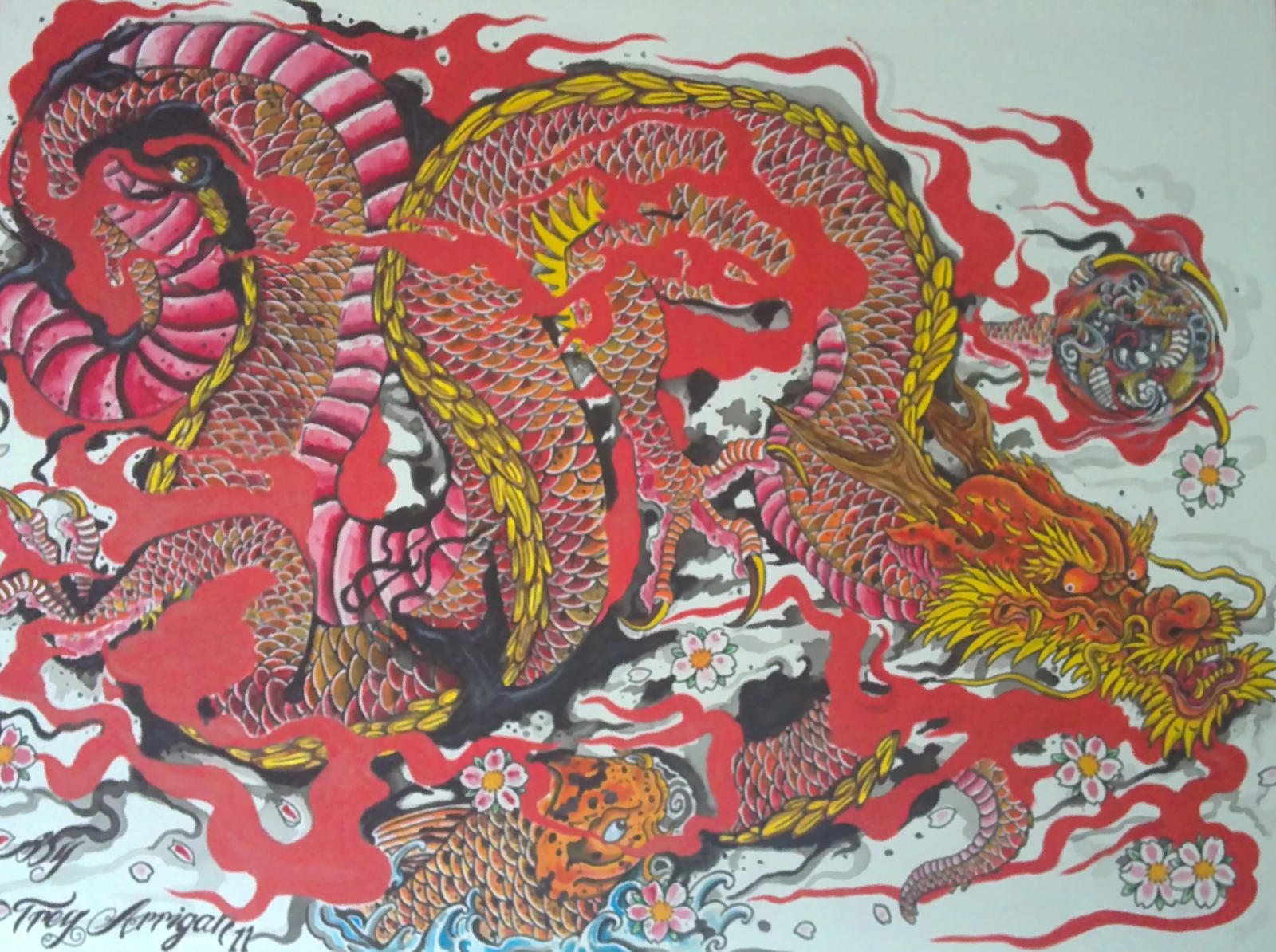 rust japanese dragon by TheDarkestPassenger on DeviantArt