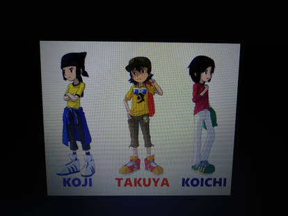 Digimon Frontier Tommy, Zoe, J.P., Takuya, Koji and Koichi