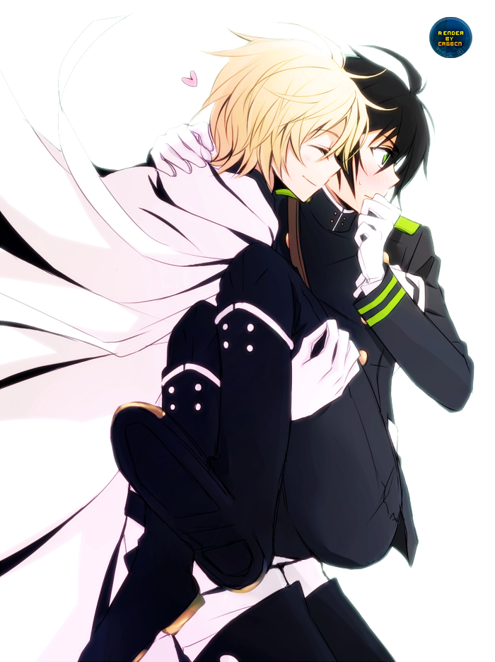 Yuuichirou y Mikaela | Owari no Seraph |Render #20