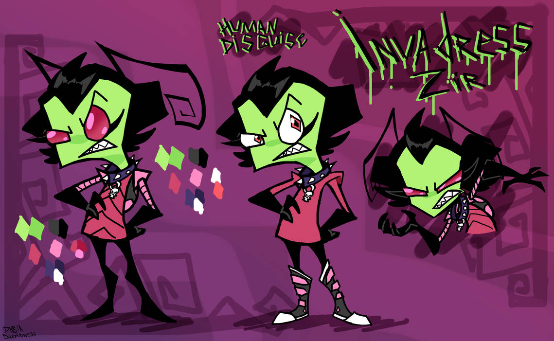 Invadress Zir/Invader Zim OC by DariaTheDaemoness on DeviantArt