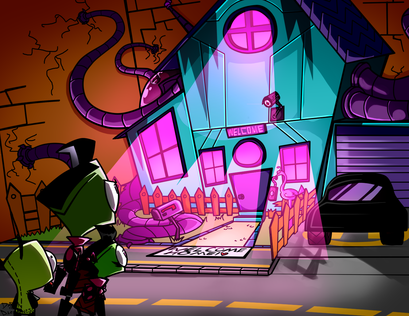Hates Home Deviantart Home, Sweet Home!/Fanfic Illustration #1 by DariaTheDaemoness on DeviantArt