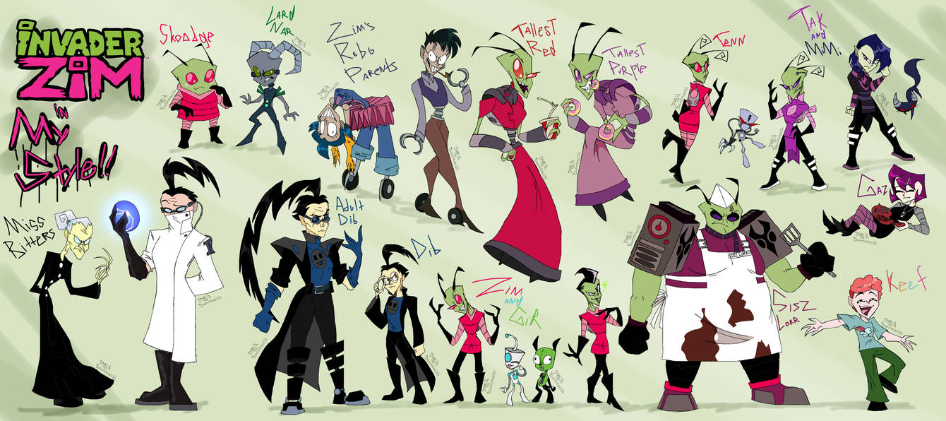 INVADER ZIM IN MY STYLE!!! by DariaTheDaemoness on DeviantArt