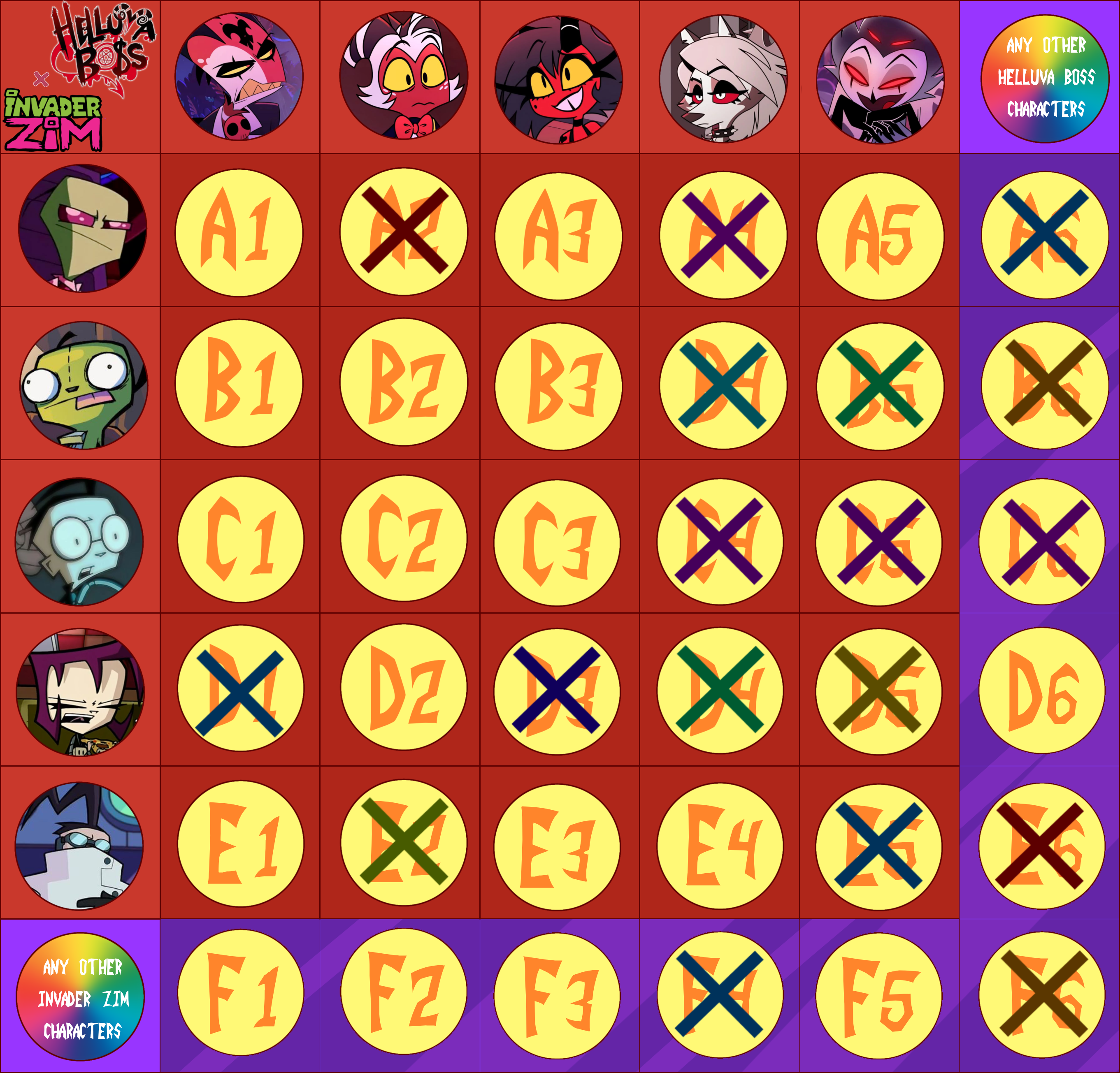 Invader Grid Helluva Boss x Invader Zim/Grid Adopts (OPEN!) by DariaTheDaemoness on ...