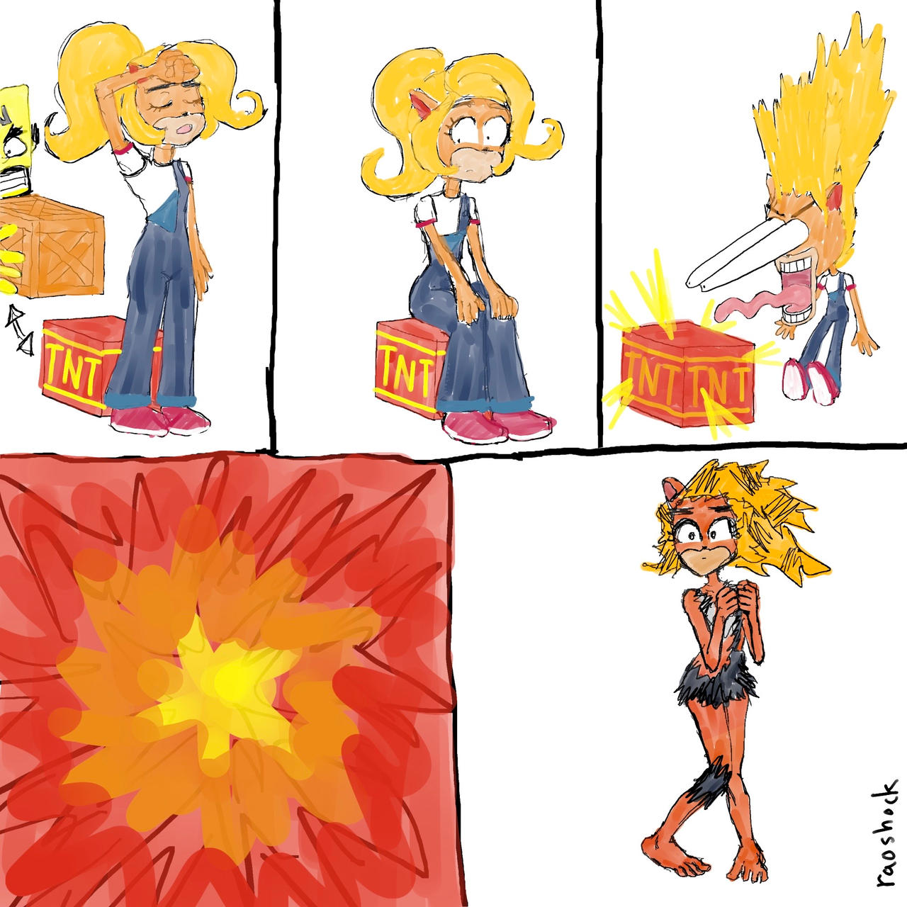 Exploded Human Comic Coco Bandicoot Exploded Wildtake Comic by raoshock on DeviantArt