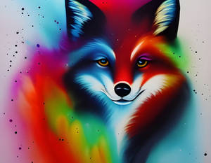 Fox Splatter Paint