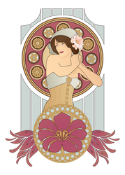 Art Nouveau in Blush