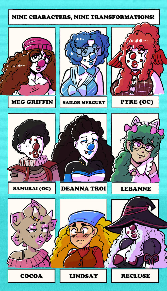 Nine Character Transformations (Event) by CoupyTF on DeviantArt