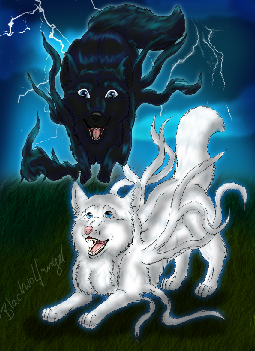 Playing wolfgod puppys