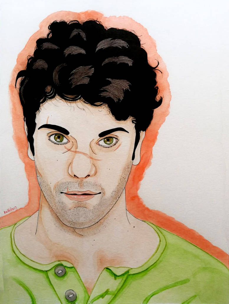 Gavin Reed II - watercolors - 07.04.2021 by tallula03 on DeviantArt