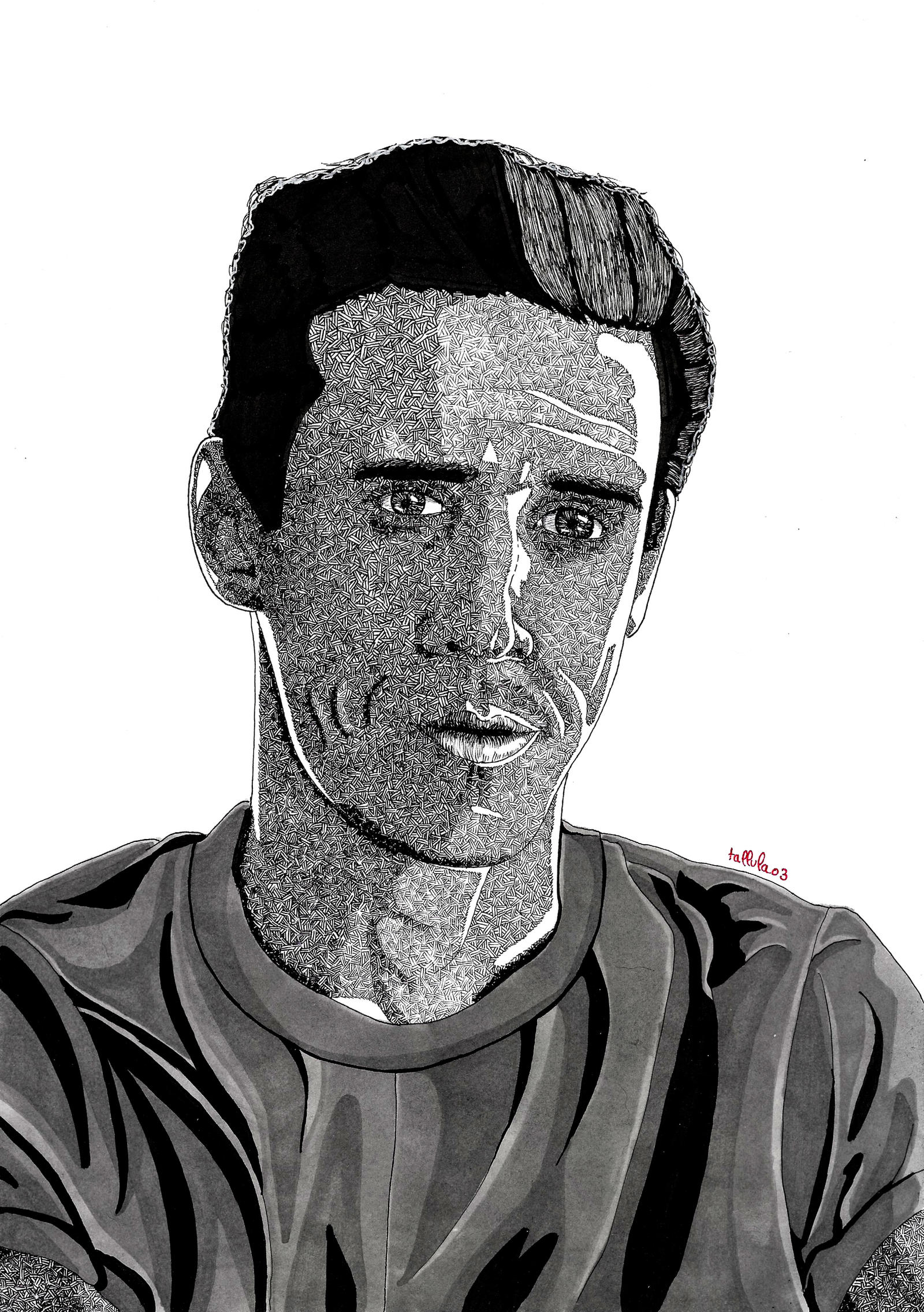 Pj Ransone James 'PJ' Ransone - cross-hatching - 07.11.2022 by tallula03 on DeviantArt