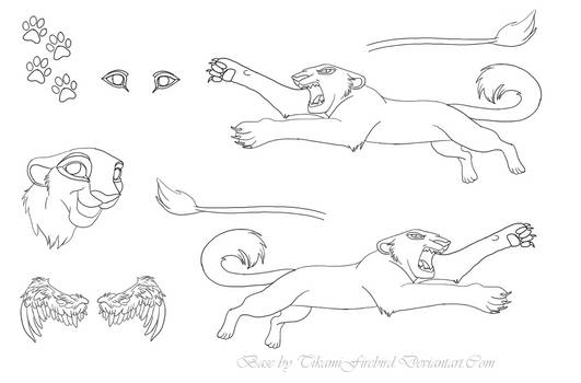 Lion Tiger Big Cat Ref Sheet