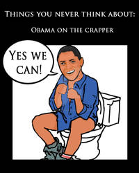 Obama on the crapper