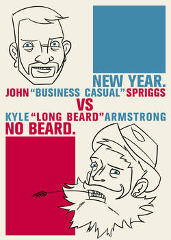 New Year No Beard poster.