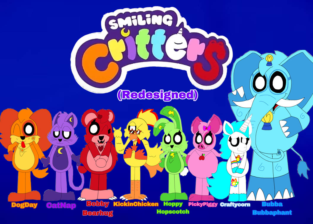 Smiling Critters(Redesigned) by LeviBryant1252 on DeviantArt