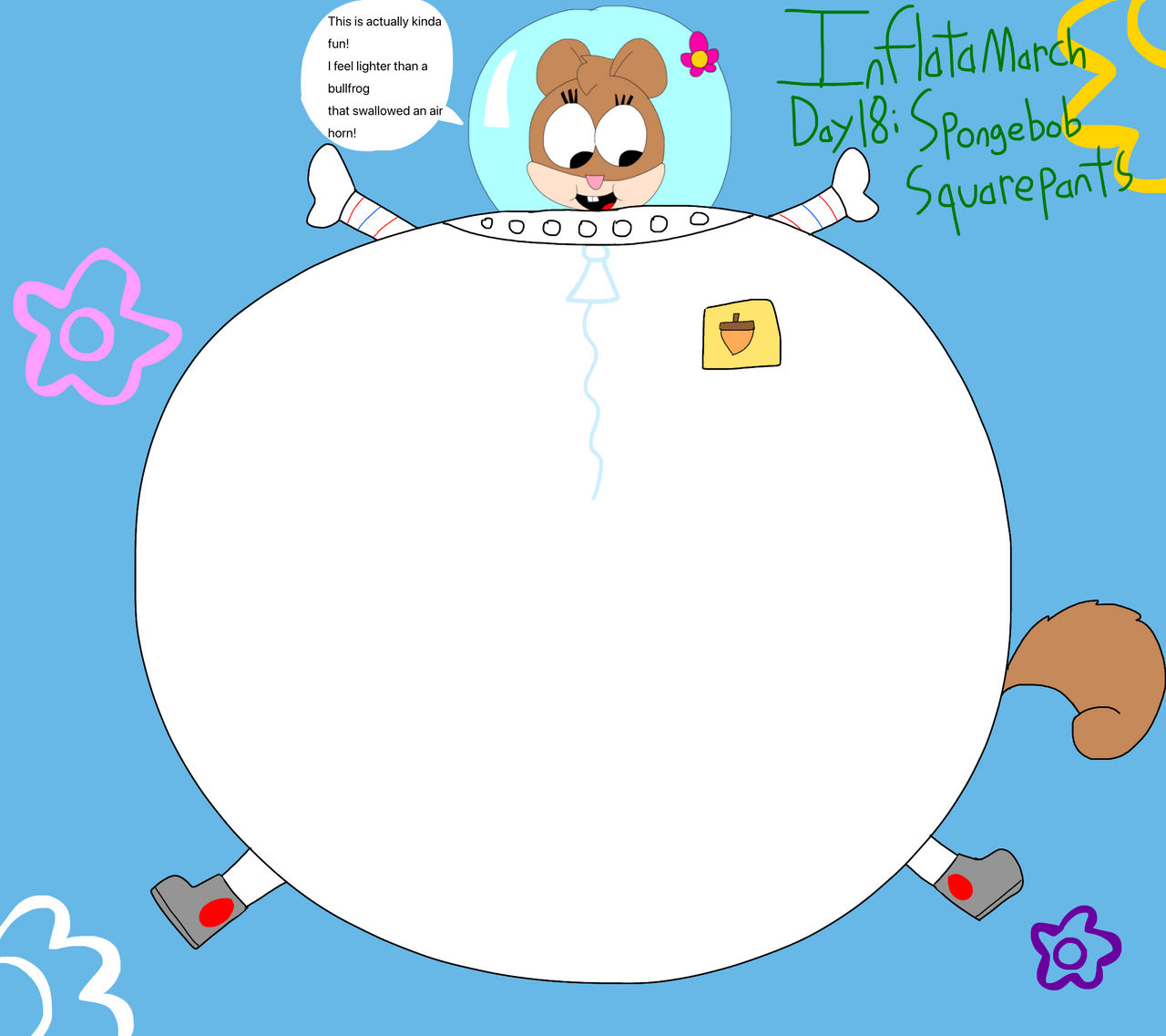 Spongebob Squarepants Sandy Cheeks Inflation Saving Bikini Bottom: The