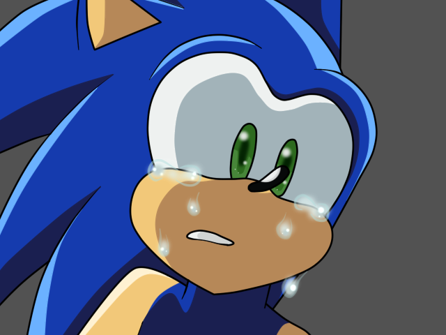 Sonic Crying by SofiaAquaHedgewolf on DeviantArt